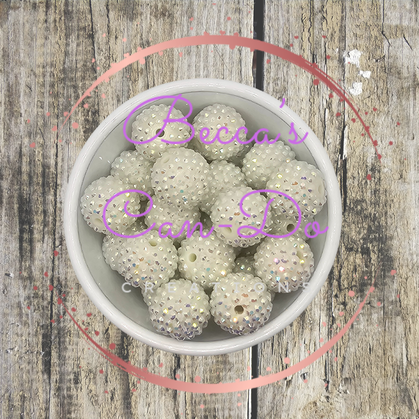 Rhinestone - Bone White