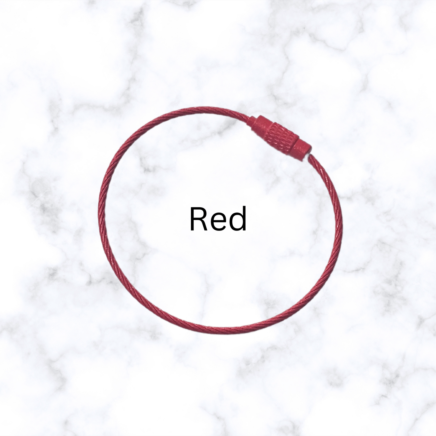 15cm Cup Charm Cable Wire - 5 Red