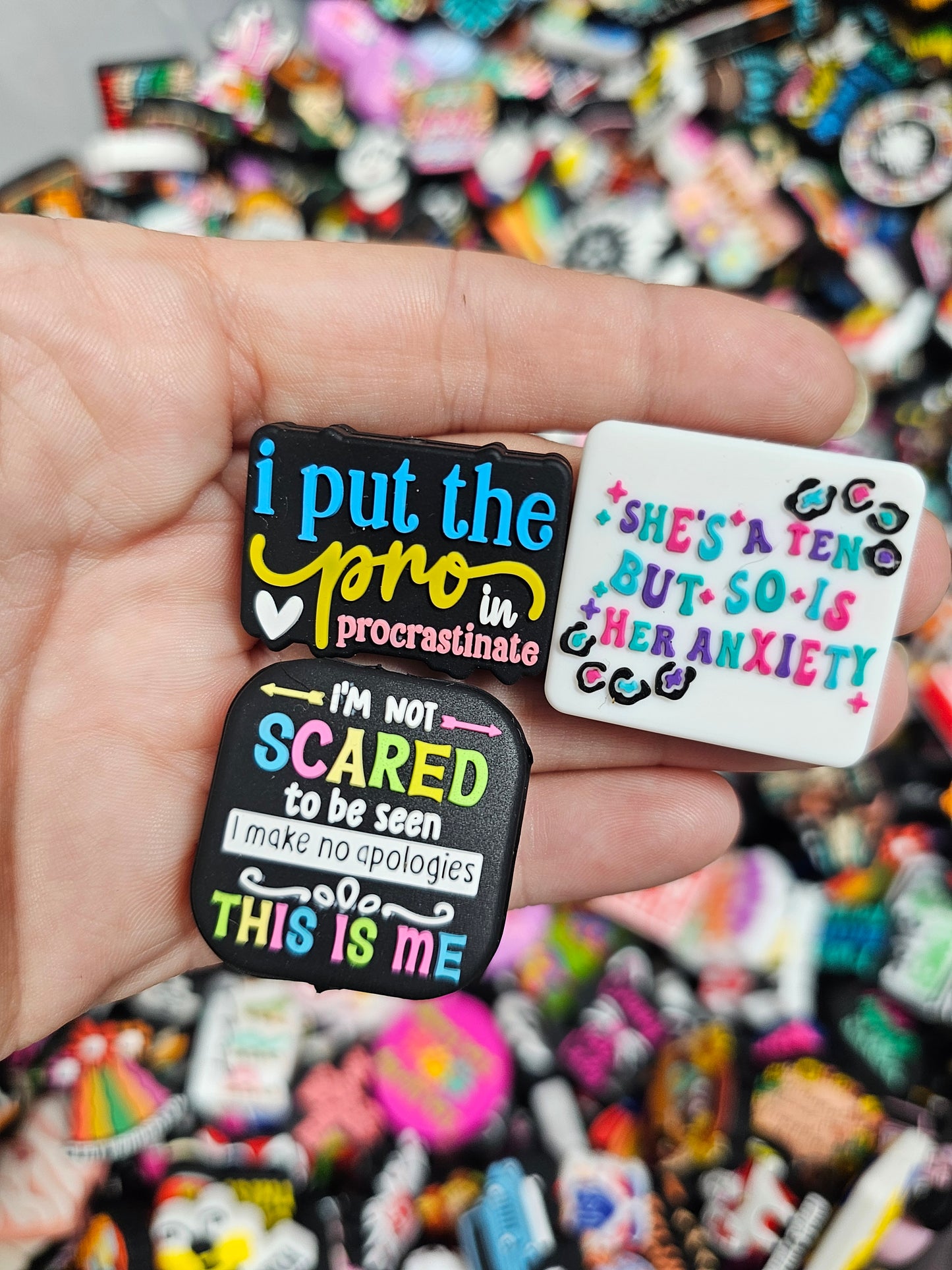 50 2D\3D Silicone/PVC Focal