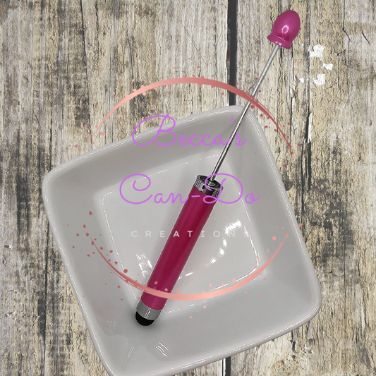 Beadable Stylus Pens - #12 Pink