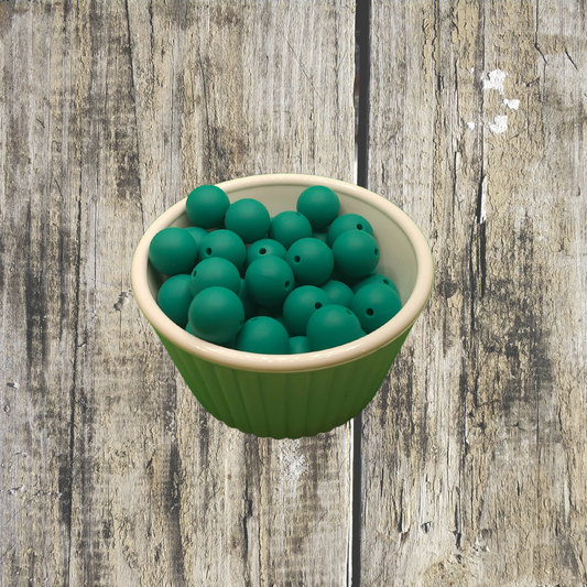 Silicone Beads #28 Dark Green