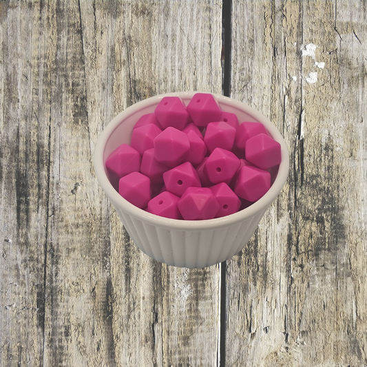 Silicone Beads #35 Rose Purple