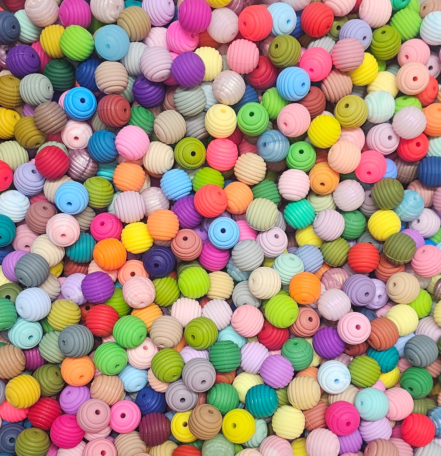 Solid Silicone Bead 50pk