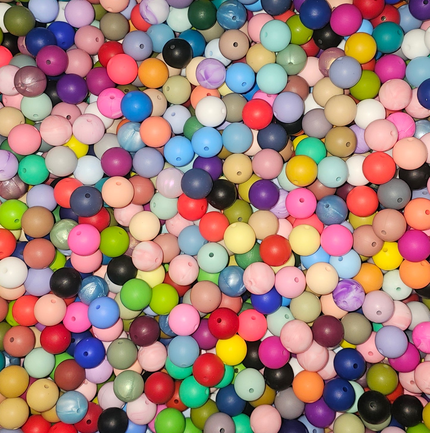 Solid Silicone Bead 50pk