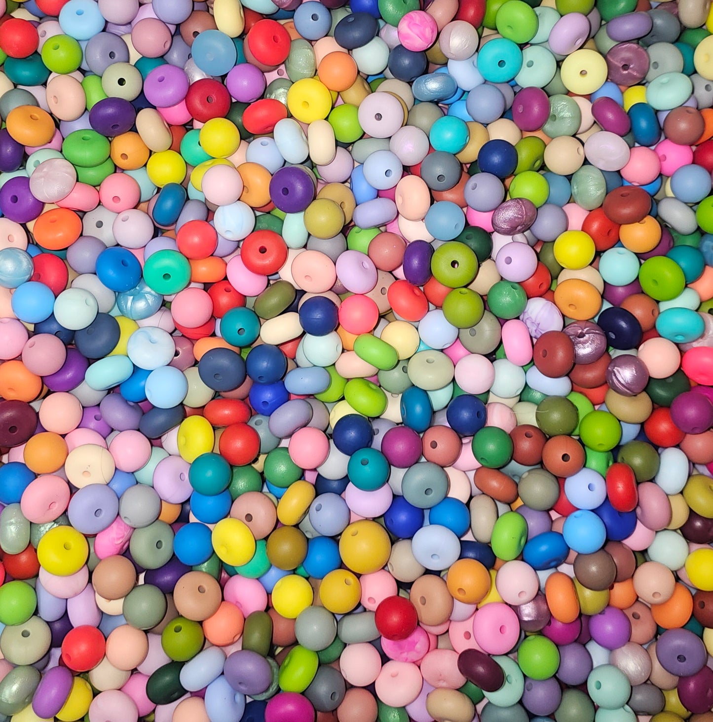 Solid Silicone Bead 50pk