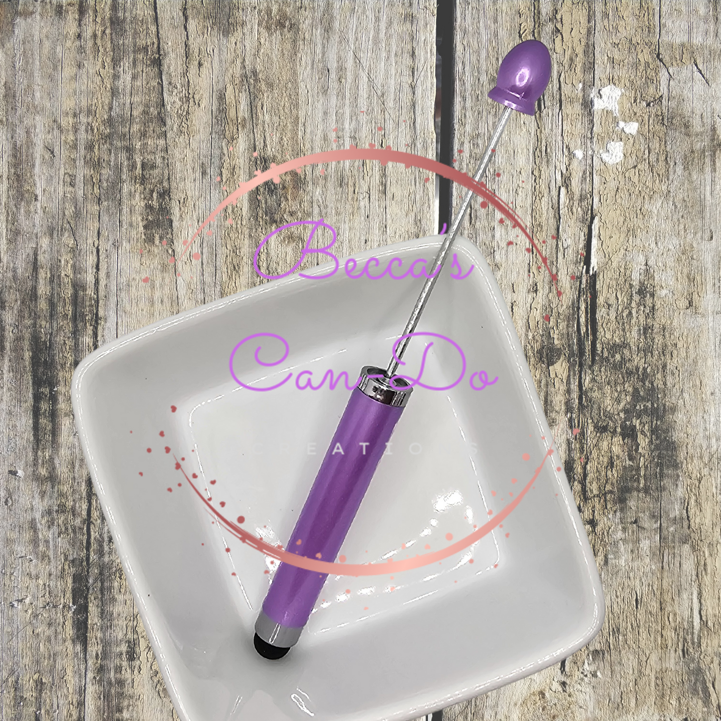 Beadable Stylus Pens - #20 Candy Purple
