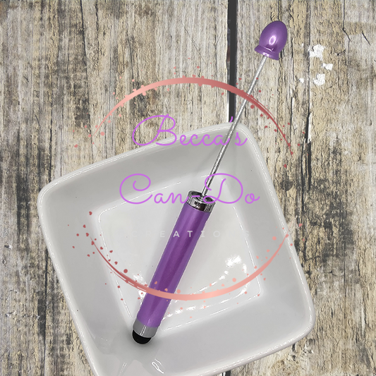 Beadable Stylus Pens - #20 Candy Purple