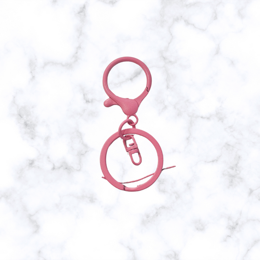 Lobster Claw Key Ring - Light Pink