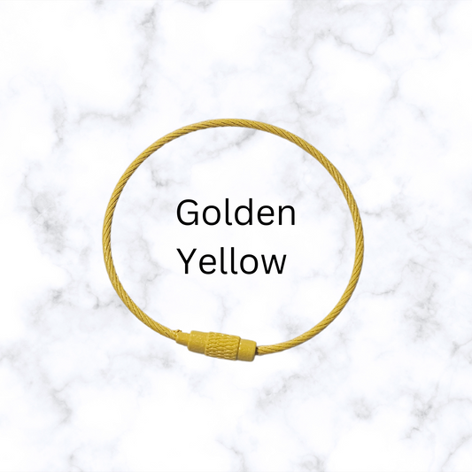 15cm Cup Charm Cable Wire - 5 Golden Yellow