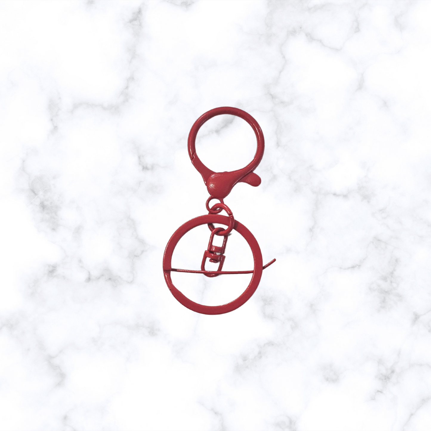 Lobster Claw Key Ring - Red