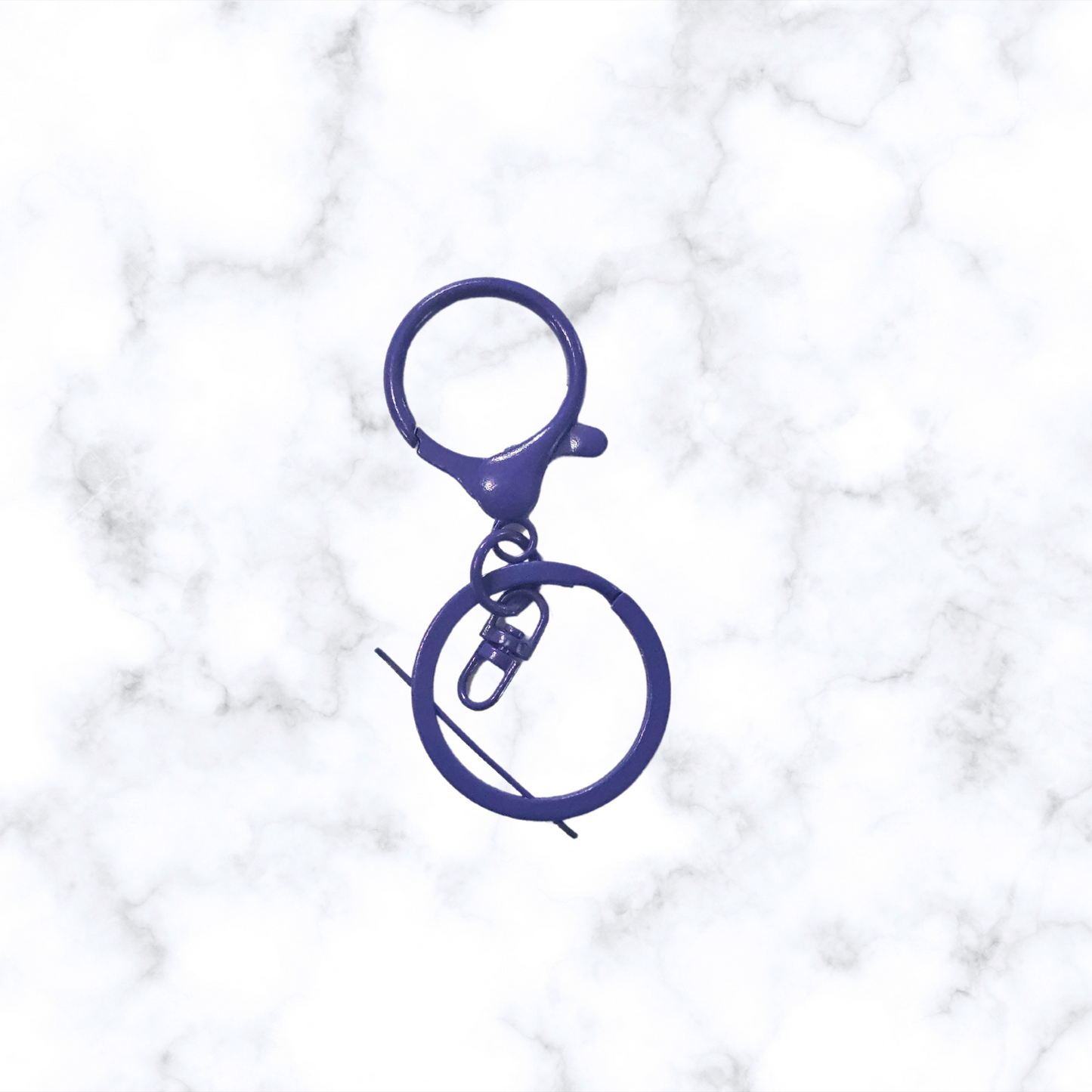 Lobster Claw Key Ring - Dark Purple