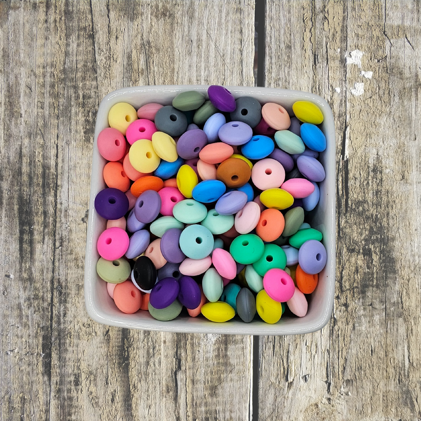 Solid Silicone Bead 50pk