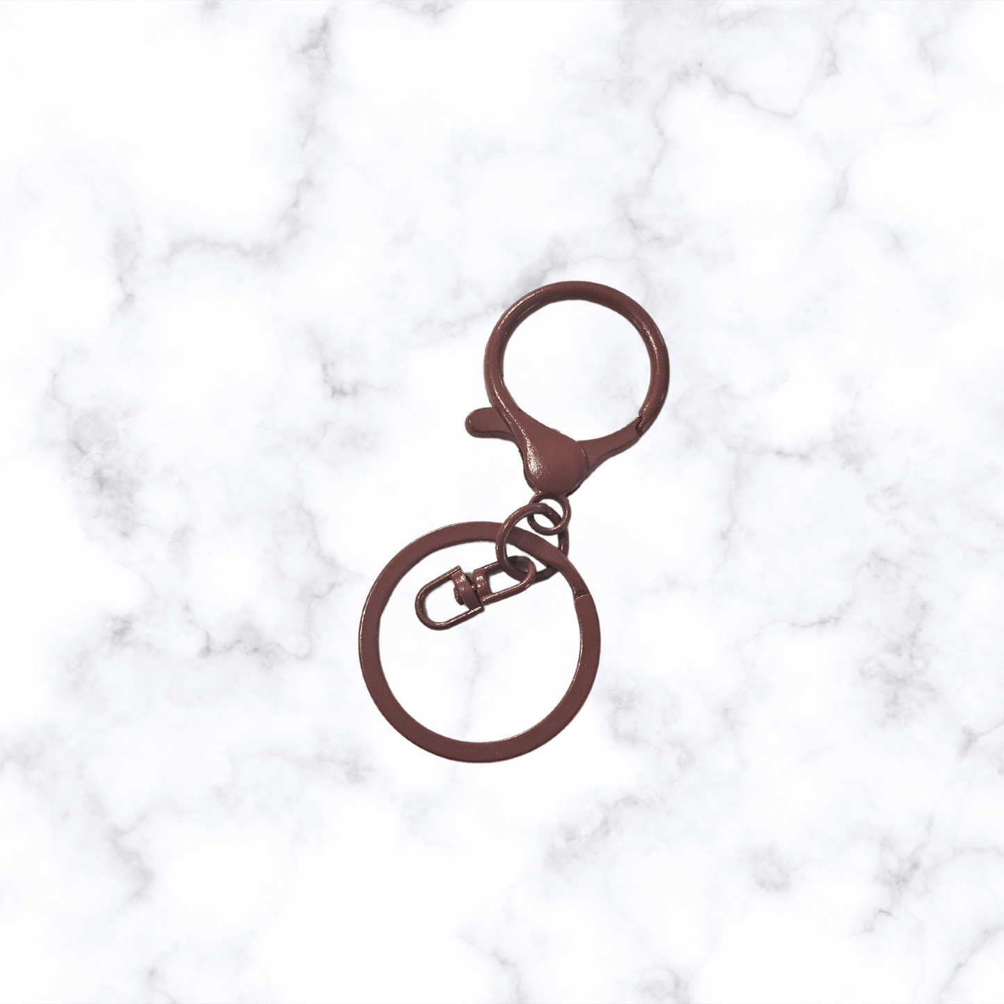 Lobster Claw Key Ring - Brown