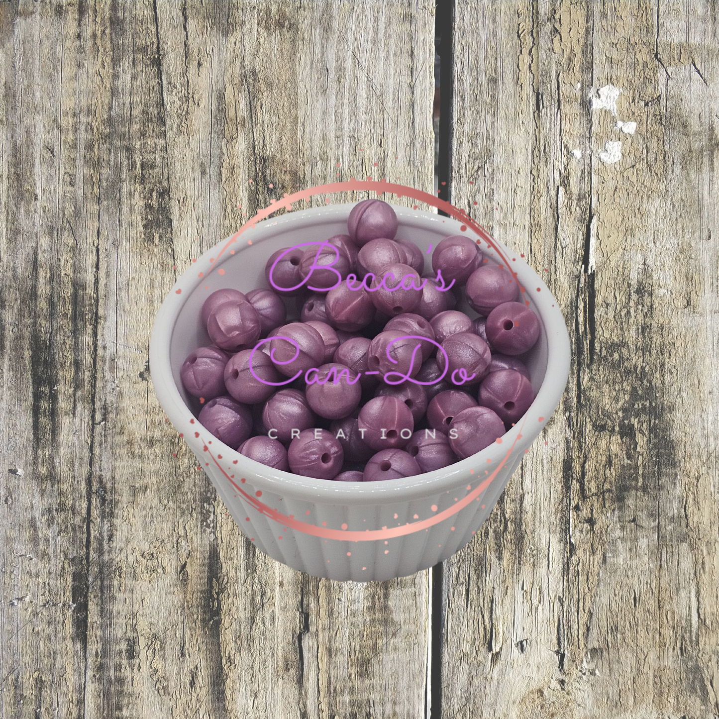 Silicone Beads #67 Purple Pearl