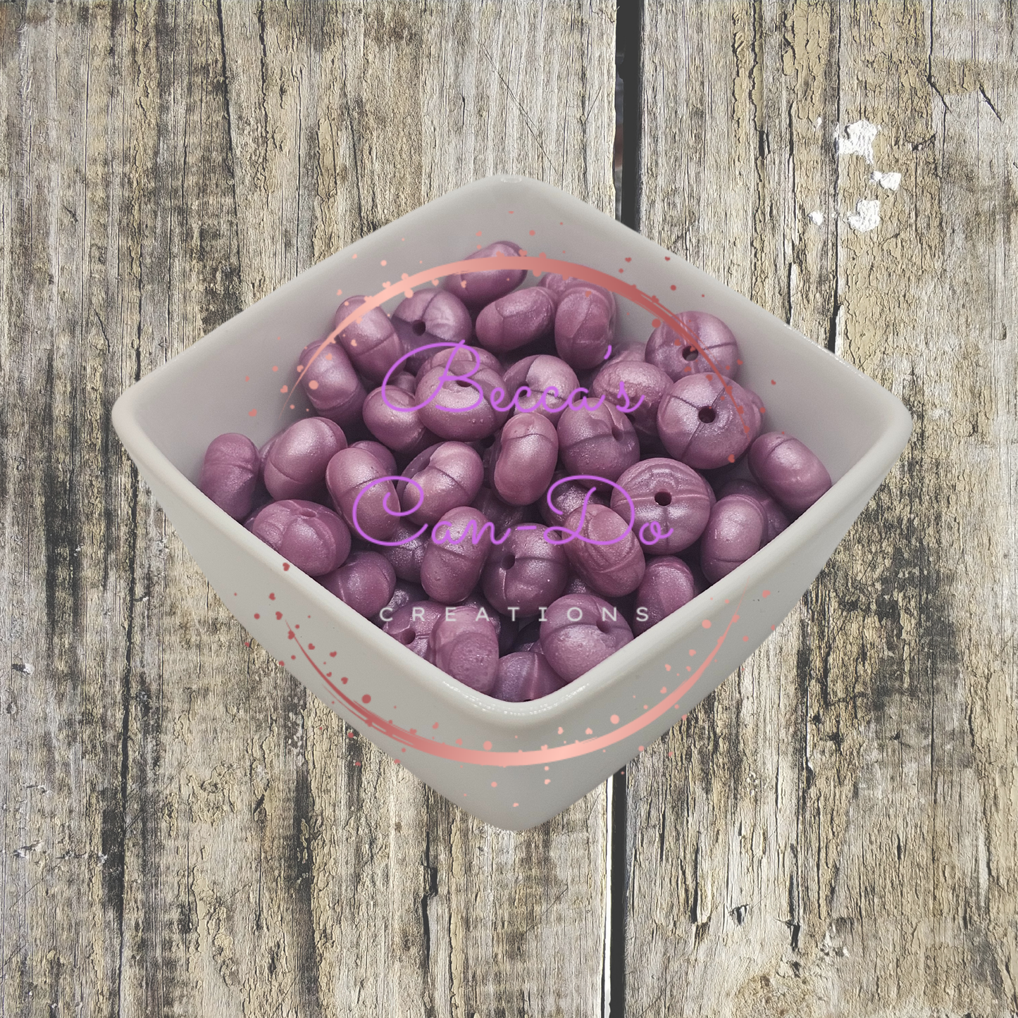 Silicone Beads #67 Purple Pearl