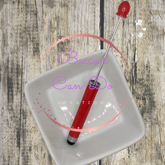 Beadable Stylus Pens - #4 Scarlet