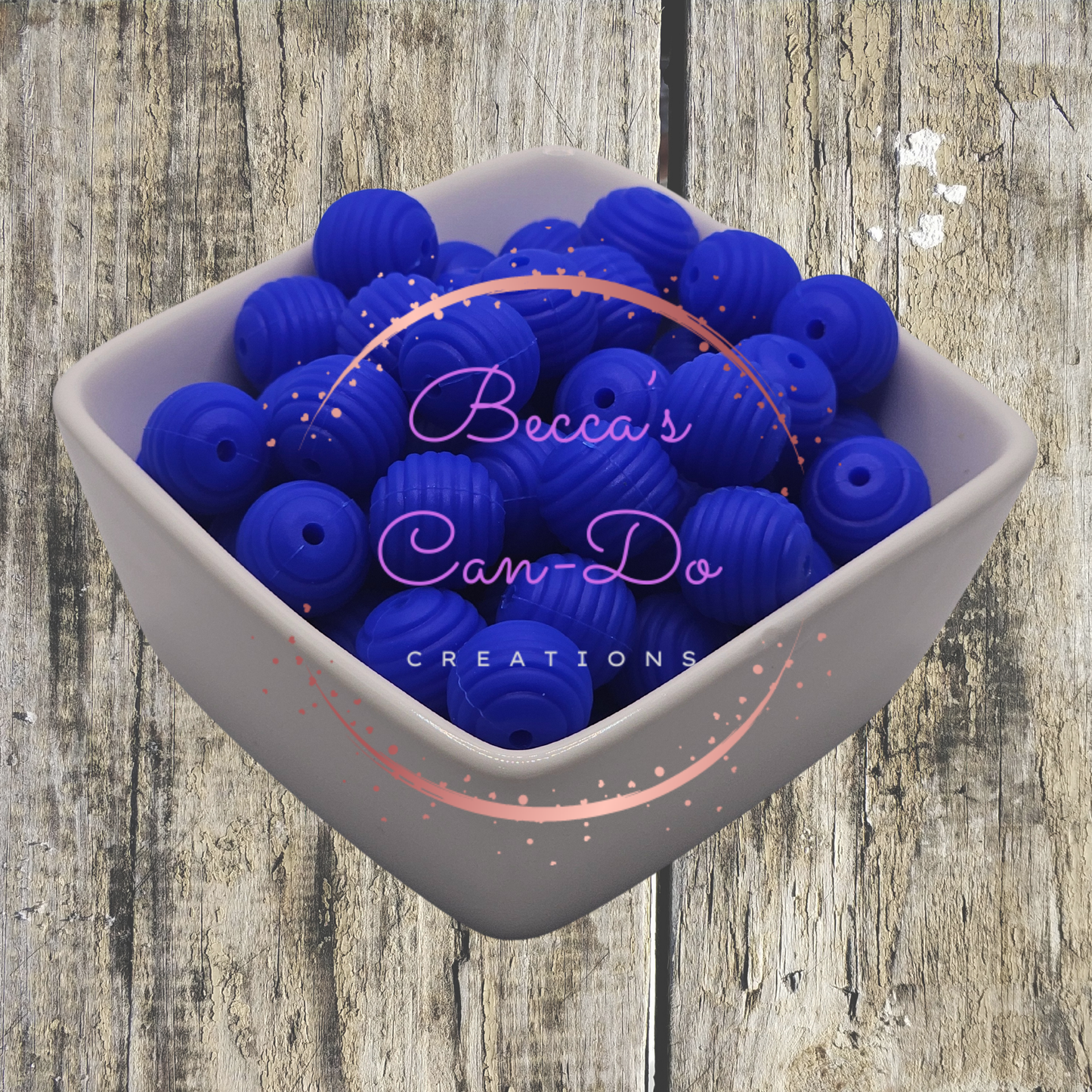 Silicone Beads #92 Sapphire Blue