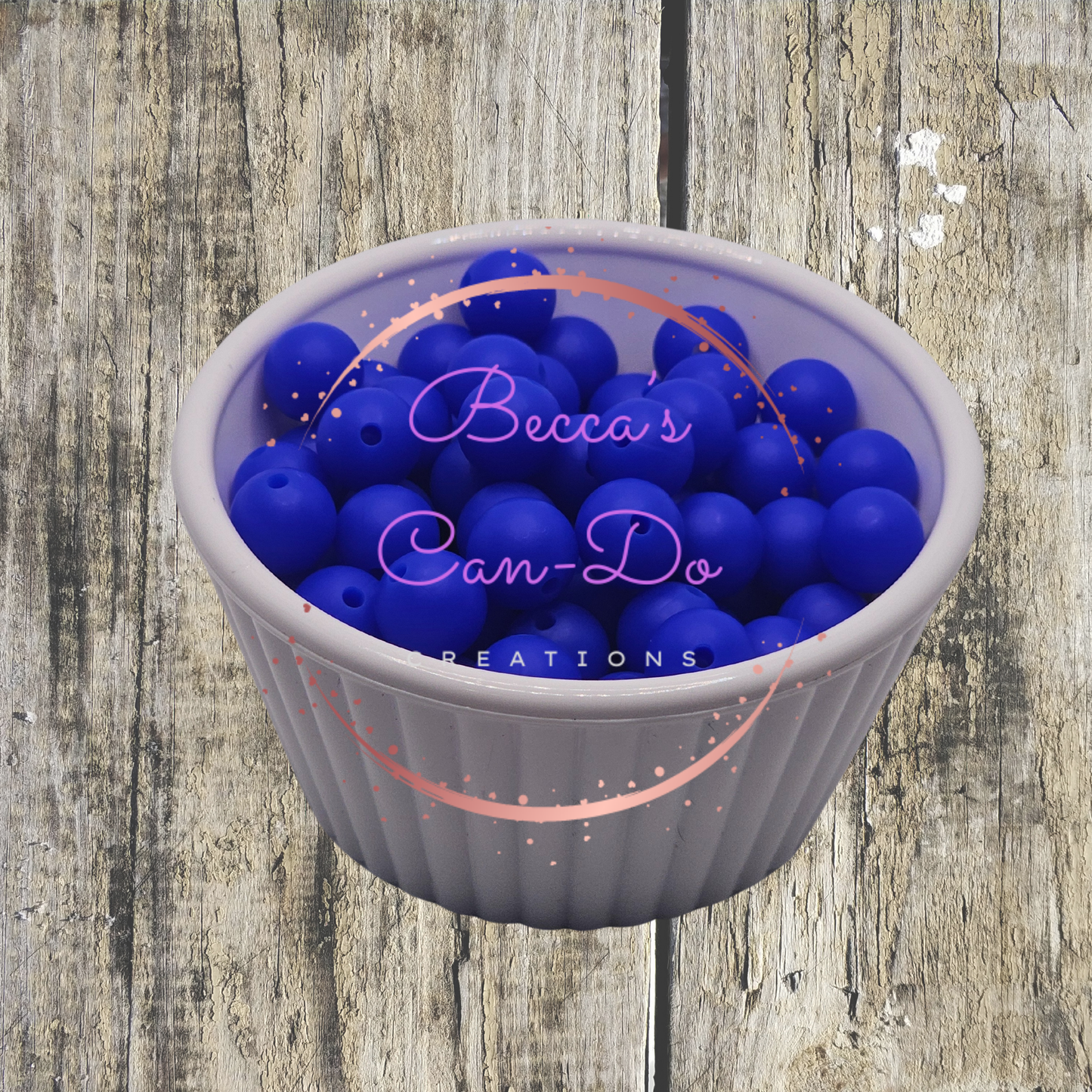 Silicone Beads #92 Sapphire Blue