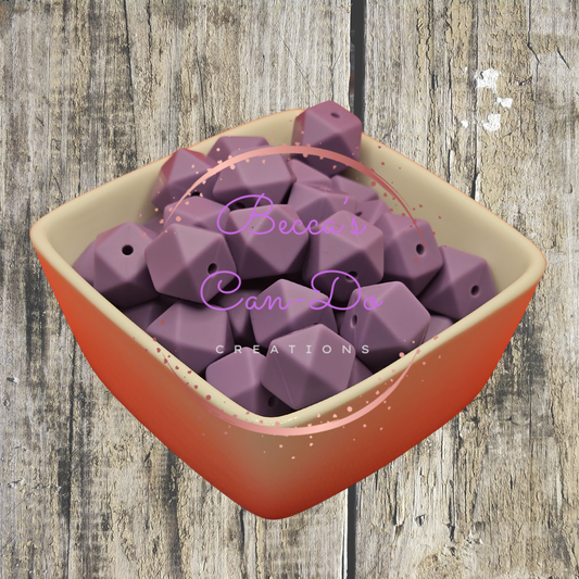 Silicone Beads #109 Dark Purple