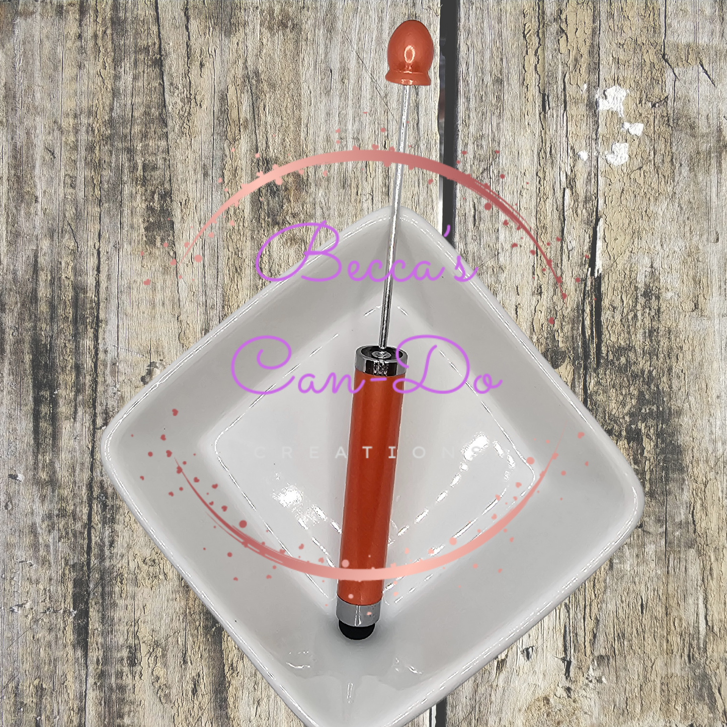 Beadable Stylus Pens - #6 Orange