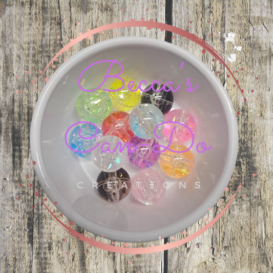 18mm Acrylic Water Beads Mix - 8 count