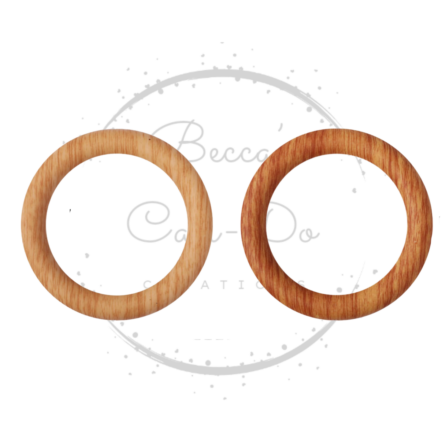 Silicone Wood Rings - 65mm Car Charm