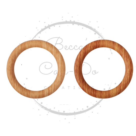 Silicone Wood Rings - 65mm Car Charm