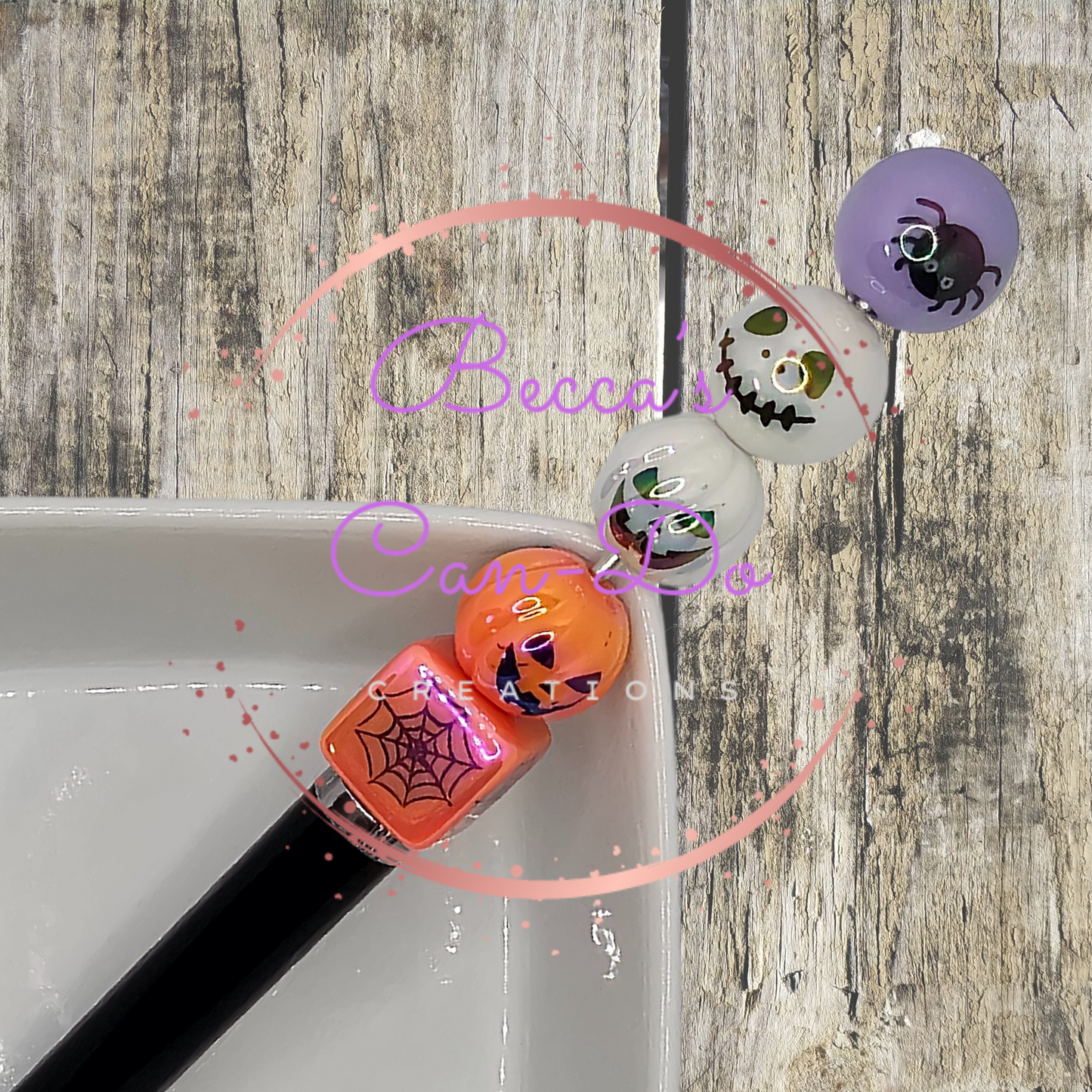 Halloween Acrylic Bead Mix - 6 - 16mm Beads