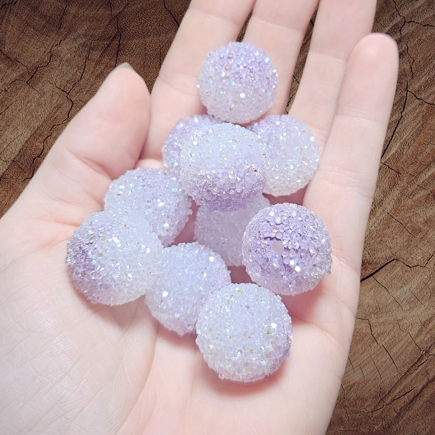 20mm Sugar Beads (sold by the piece)