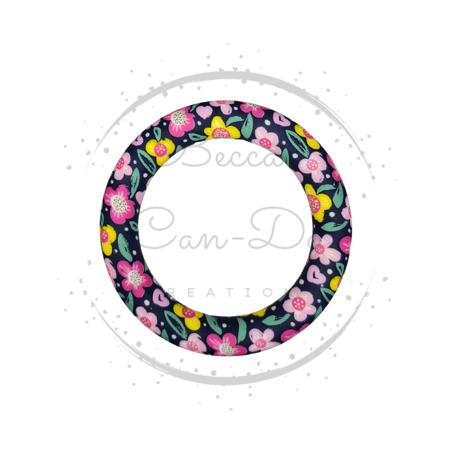 Midnight Daisy - 65mm Printed Car Charm