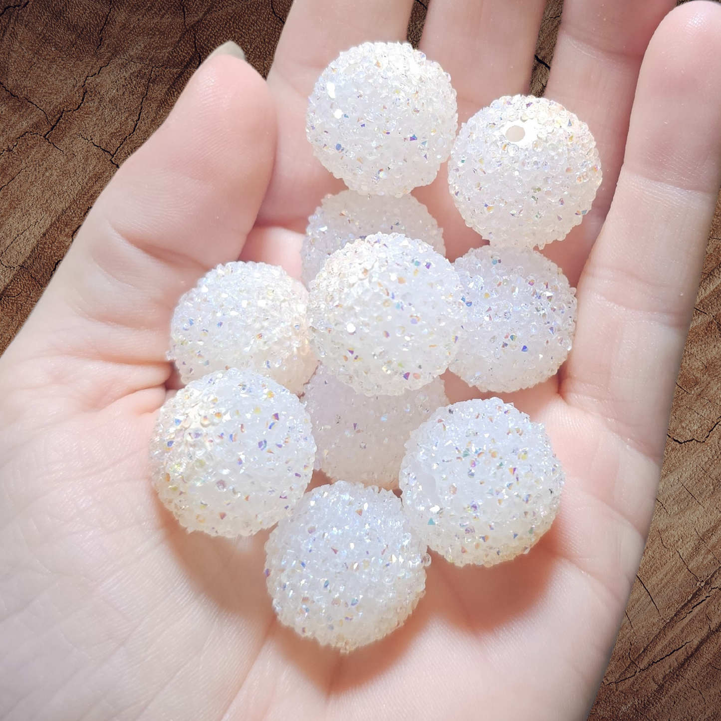 20mm Sugar Beads (sold by the piece)