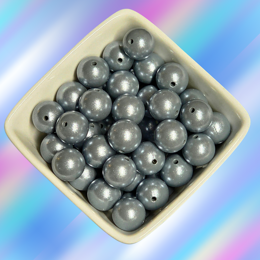 15mm Opal Silicone Beads - #10 Dark Grey