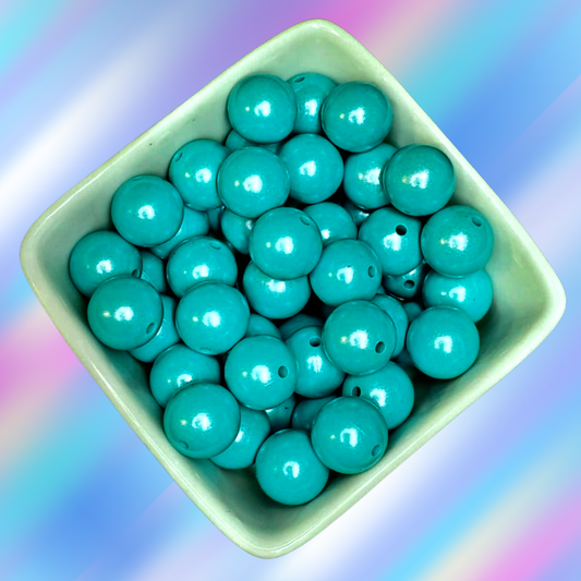 15mm Opal Silicone Beads -1#‑ Turquoise