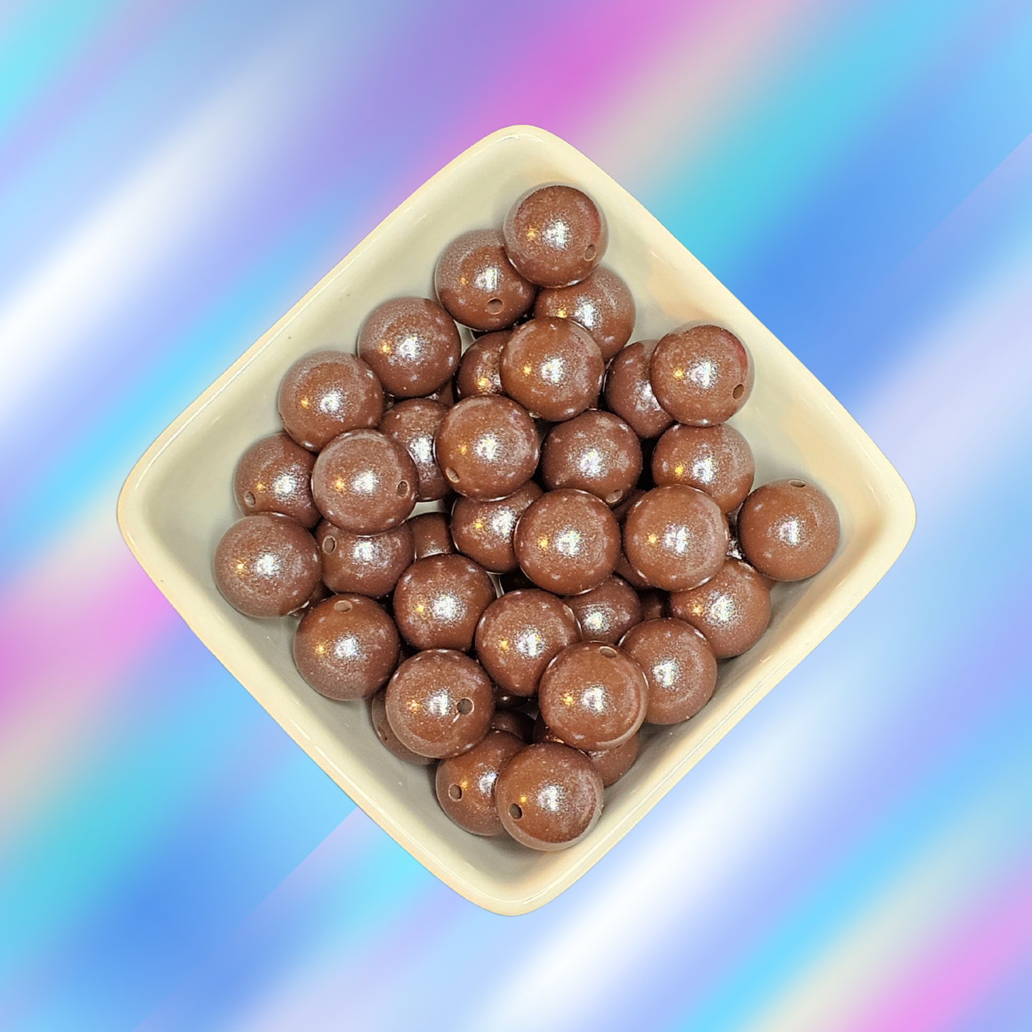 15mm Opal Silicone Beads - # 22 Coffee