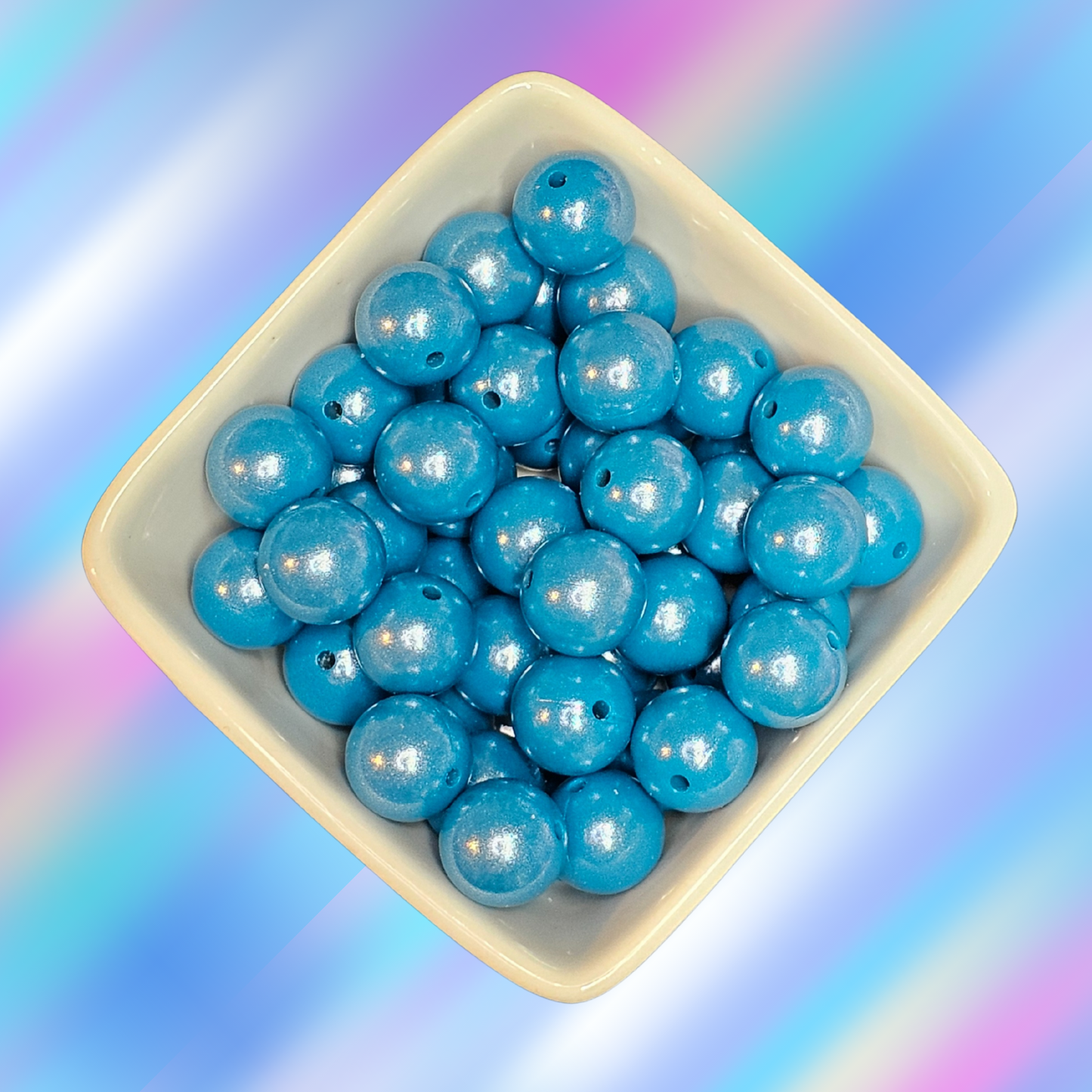 15mm Opal Silicone Beads - #34 Teal