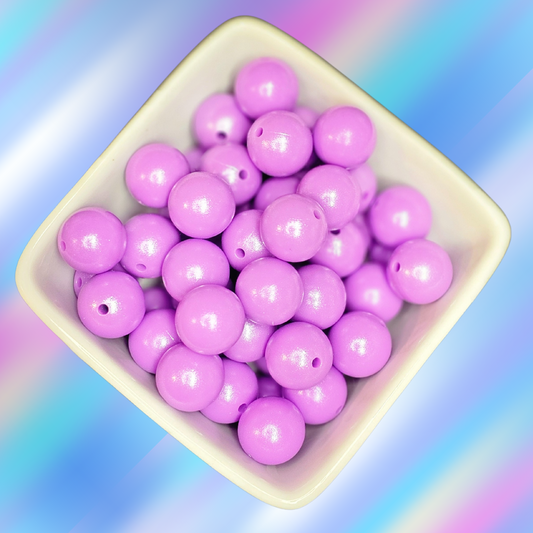 15mm Opal Silicone Beads - #4 Purple