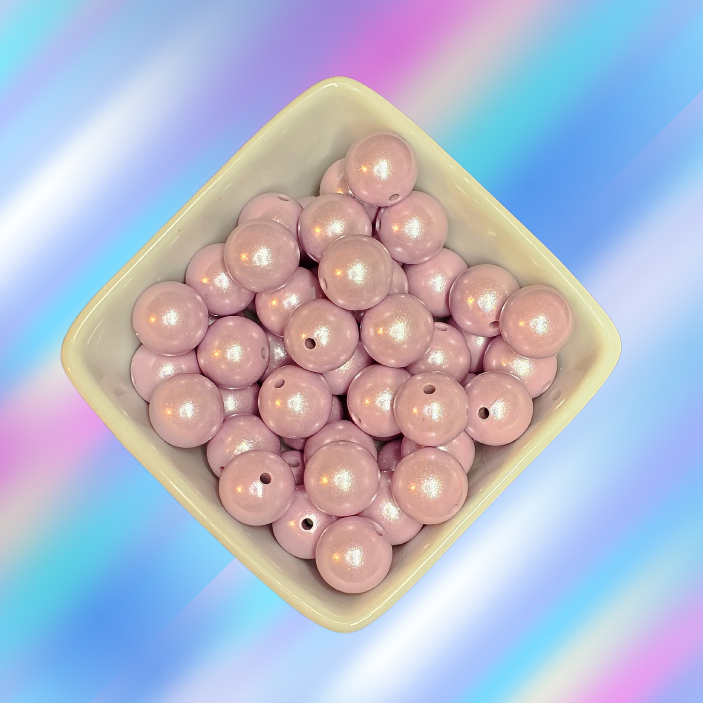 15mm Opal Silicone Beads - #57 Lilac Purple