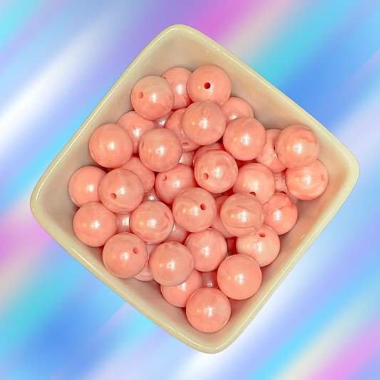 15mm Opal Silicone Beads - #61 Snowflake Flesh