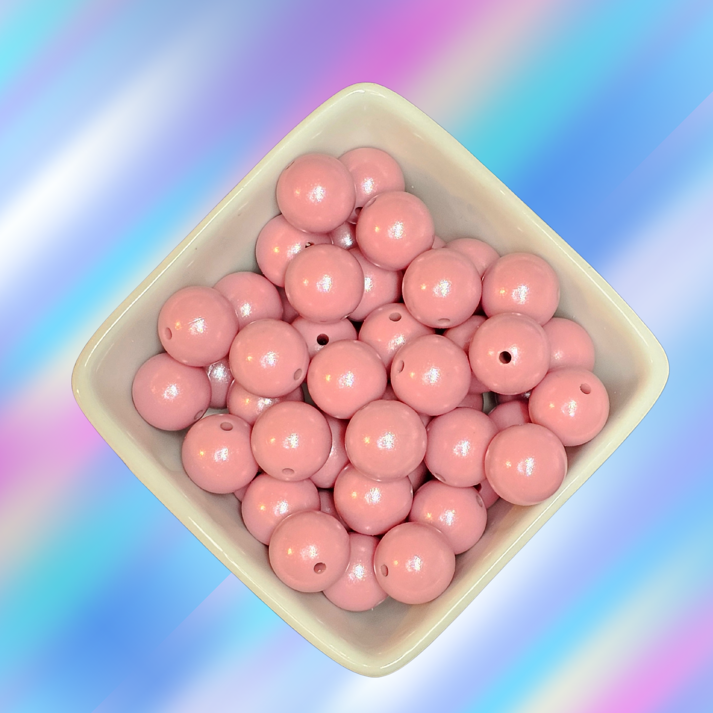 15mm Opal Silicone Beads - #78 Magenta Wood