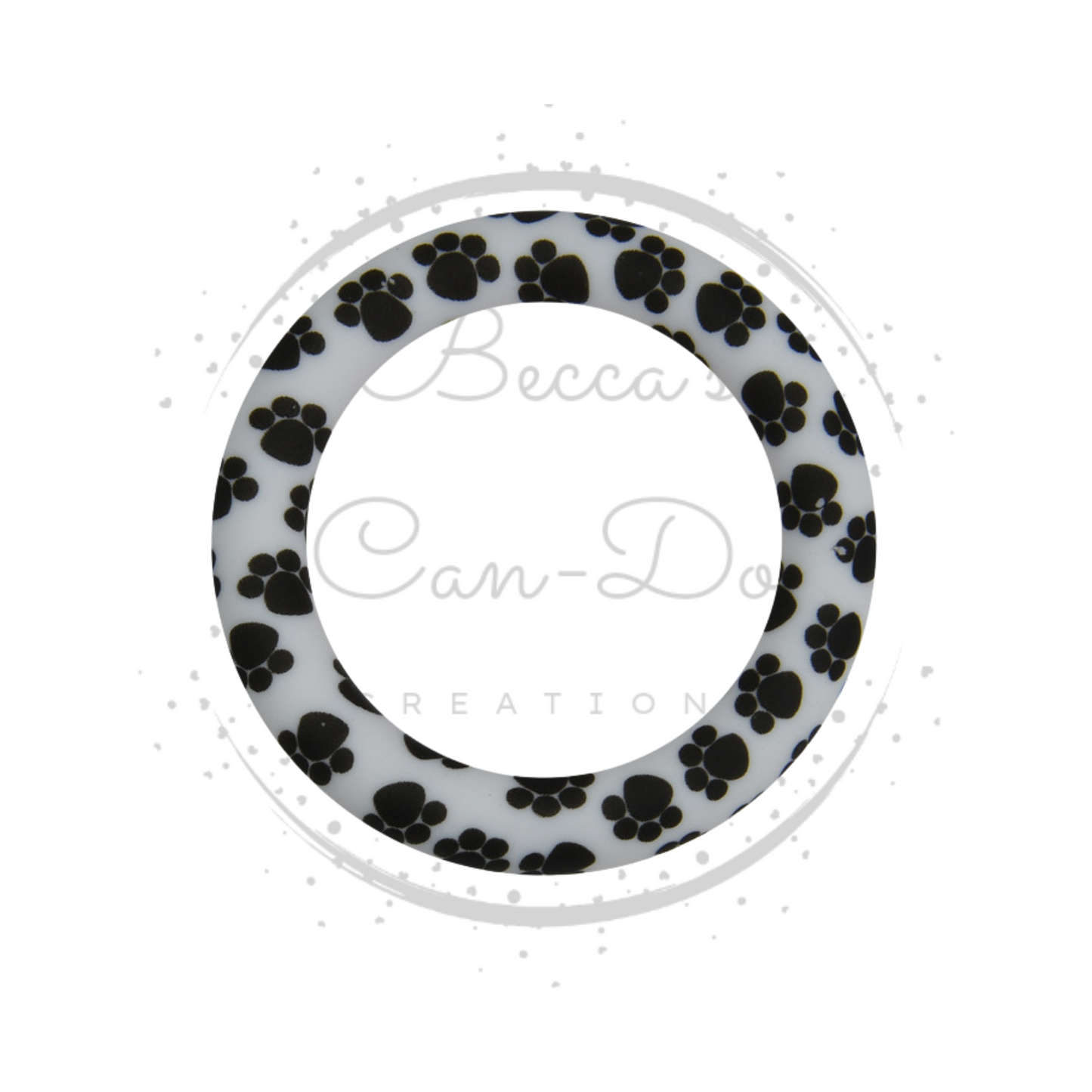 Paw Print - 65mm Printed Car Charm