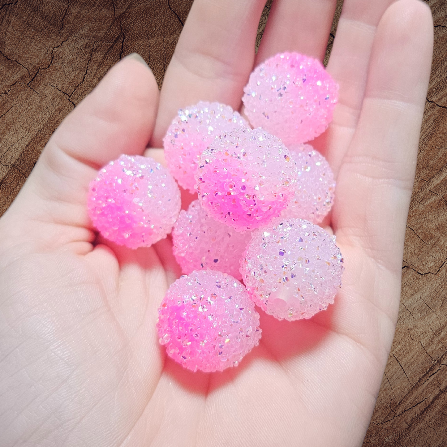 20mm Sugar Beads (sold by the piece)