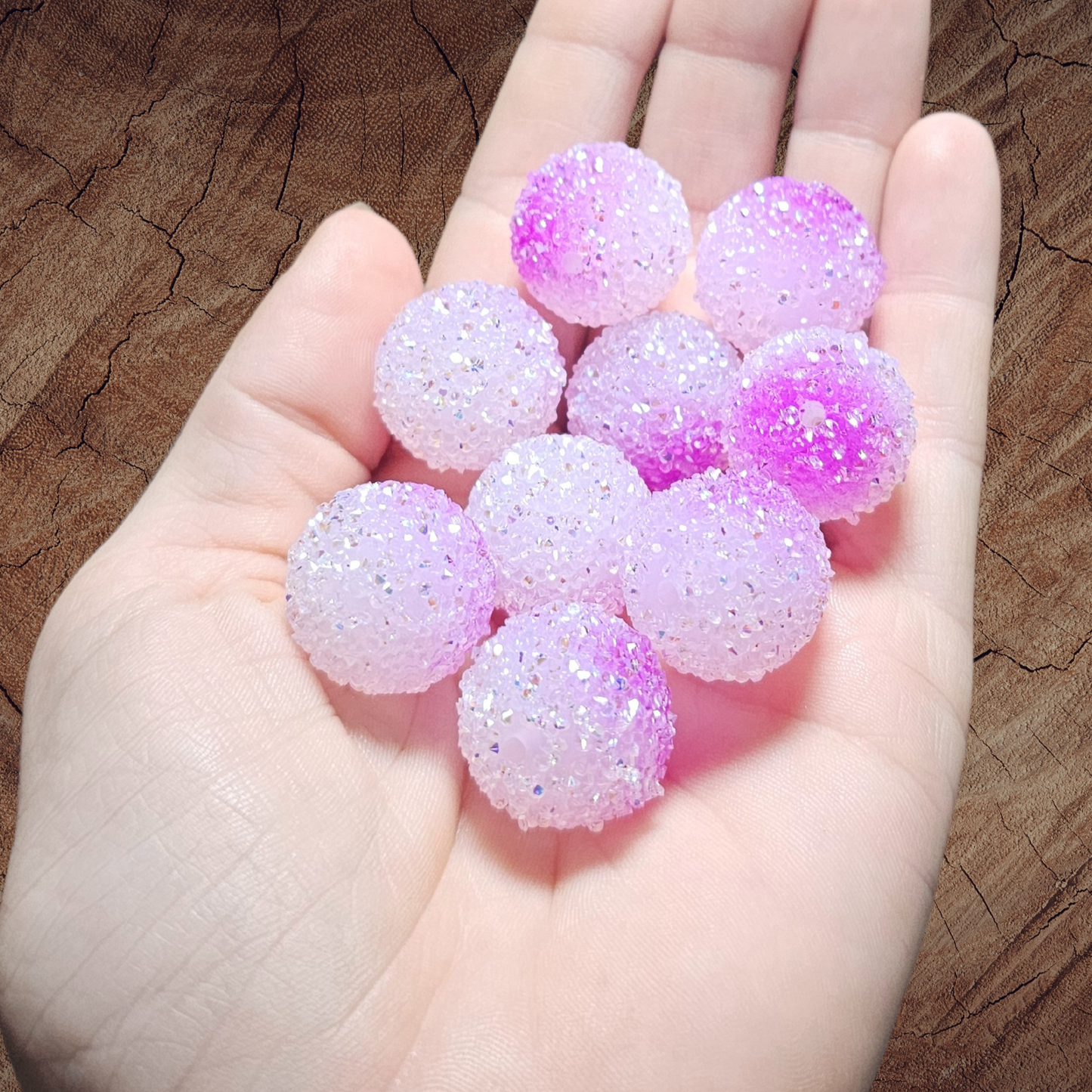 20mm Sugar Beads (sold by the piece)