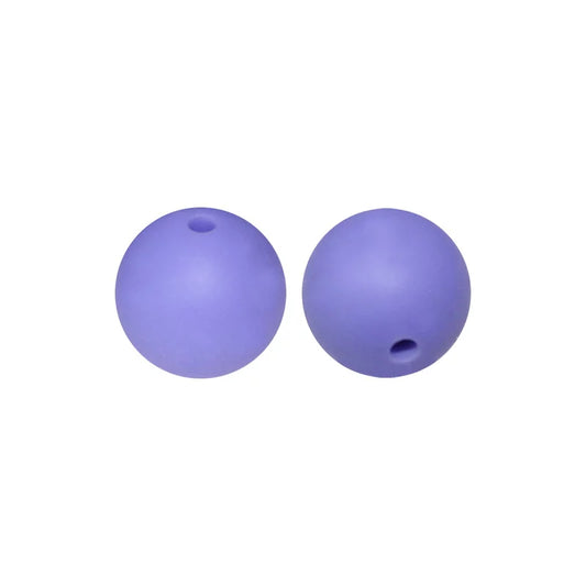 15mm Silicone Bead #139 Medium Purple