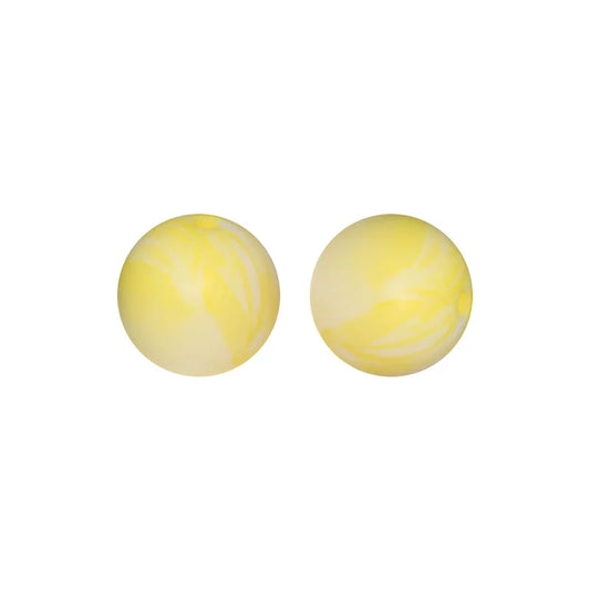 15mm Silicone Bead #144 Egg Yolk