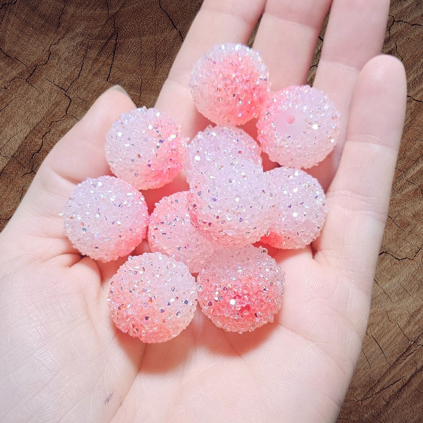 20mm Sugar Beads (sold by the piece)