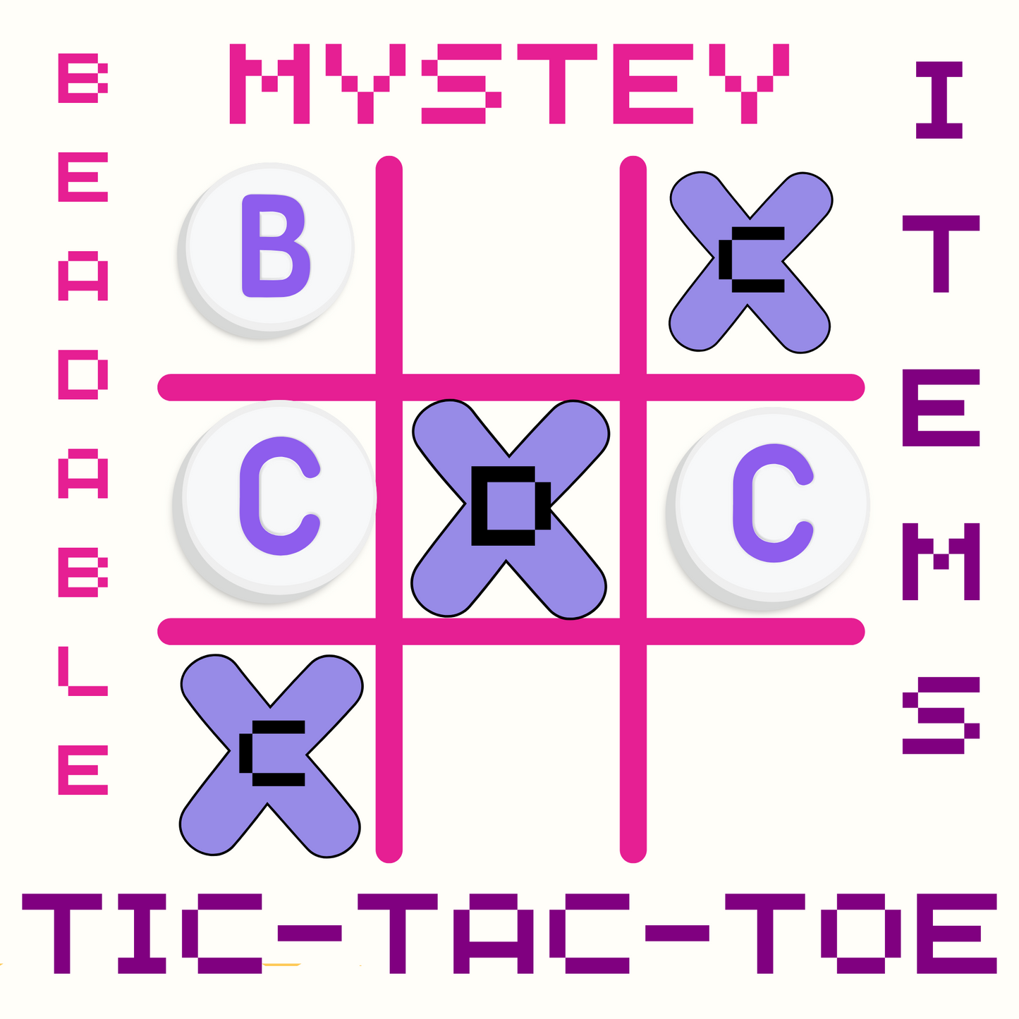 Mystery Beadable Items Tic Tac Toe