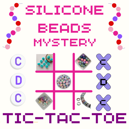 Silicone Beads & More Mystery  Tic Tac Toe