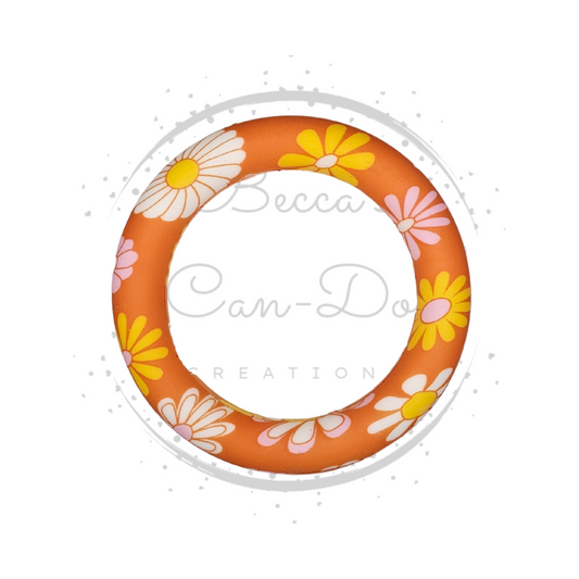 Tropical Daisy - 65mm Printed Car Charm