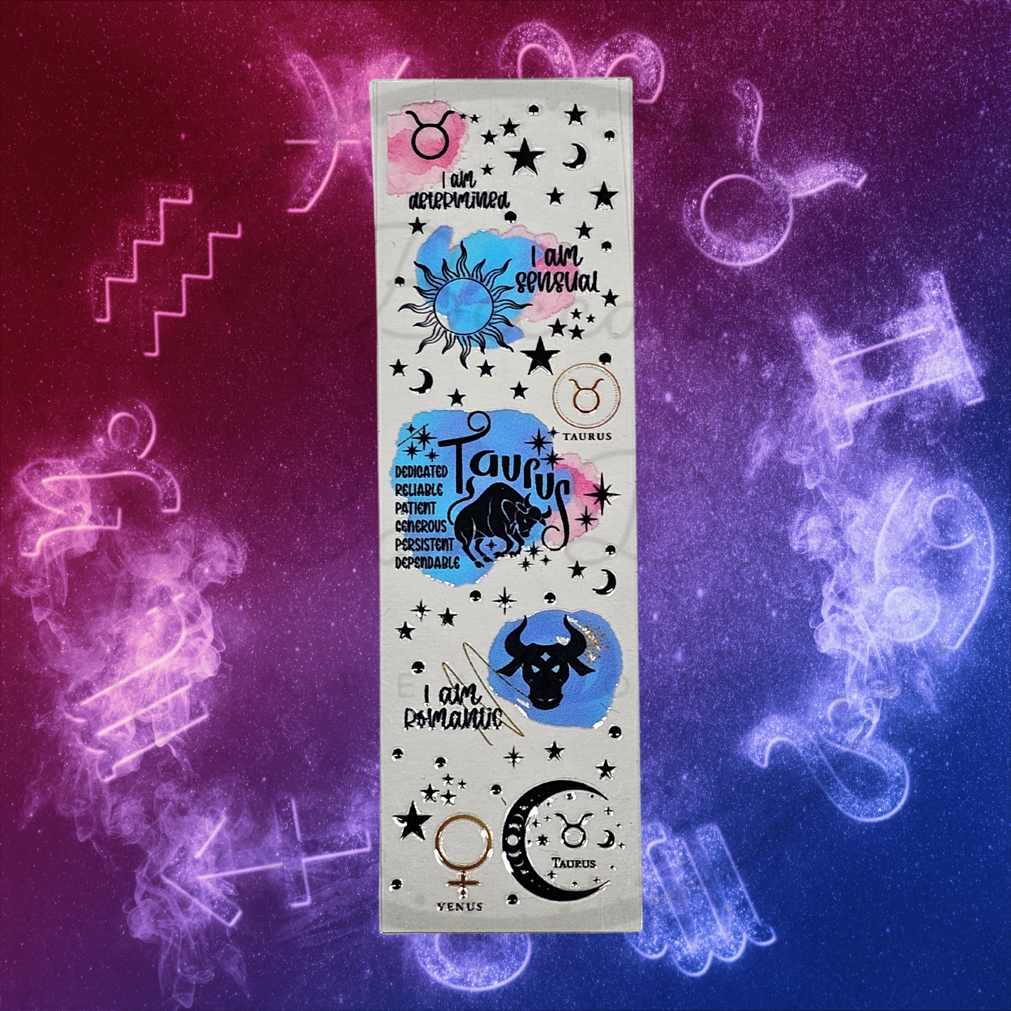 ♉Taurus - UV DTF Bookmark Warp